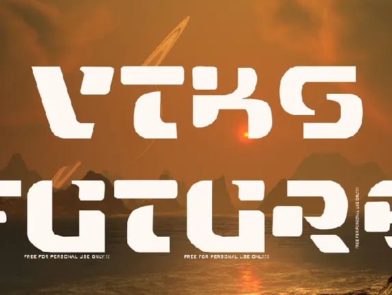 VTKS FUTURE font