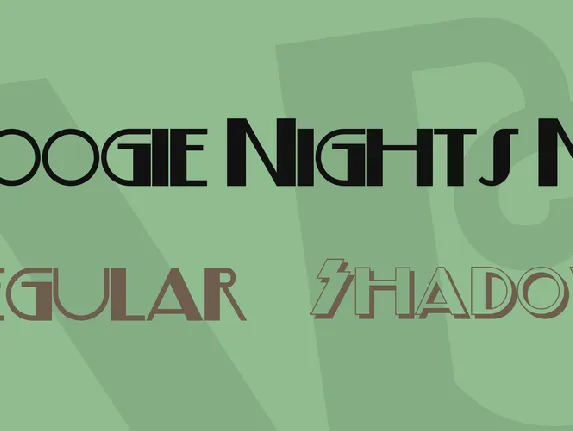 Boogie Nights NF font