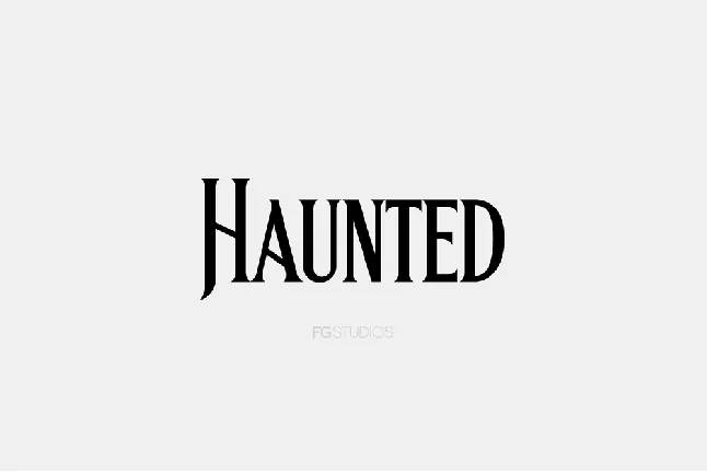 Haunted font