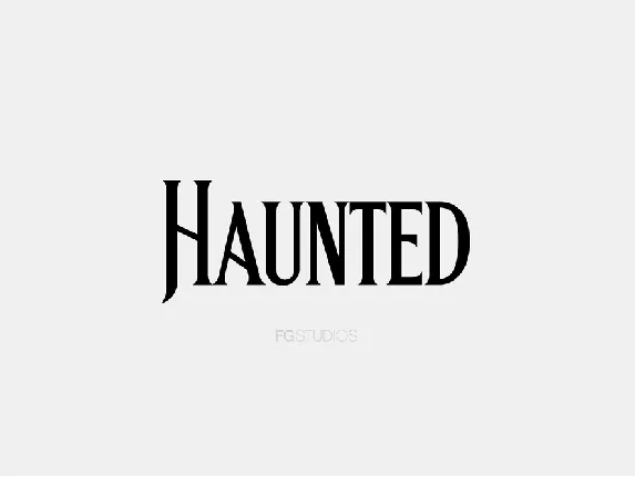 Haunted font