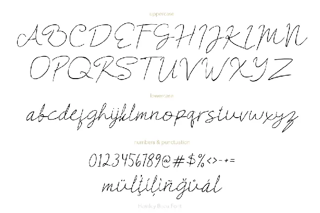 Hamley Beau Demo font