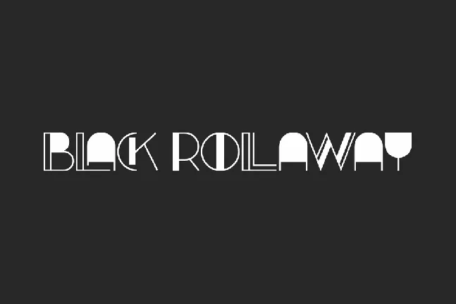 Black Rollaway font