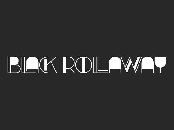 Black Rollaway font