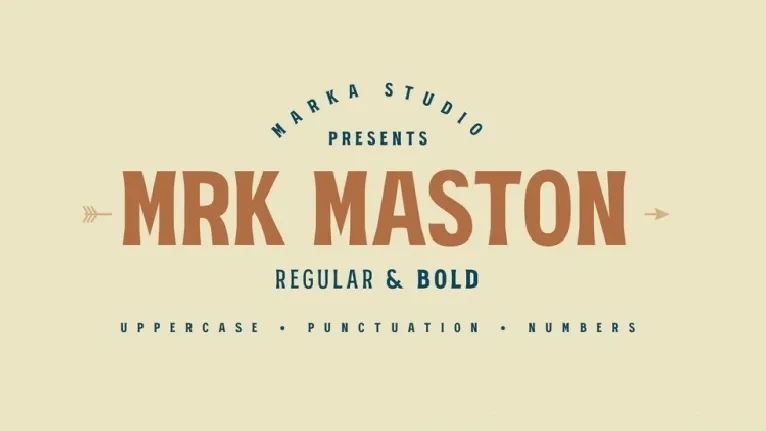 MRK Maston font