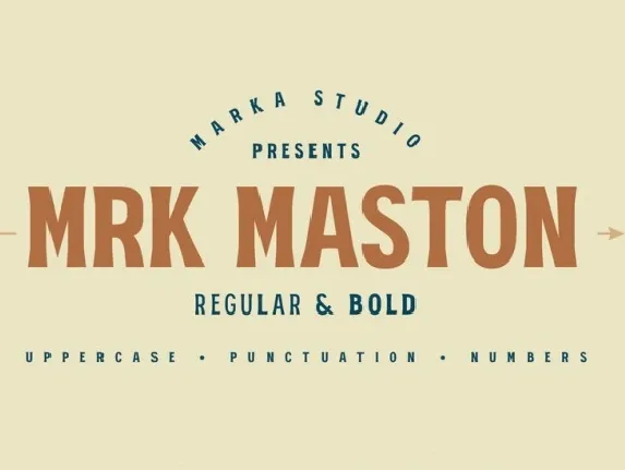 MRK Maston font