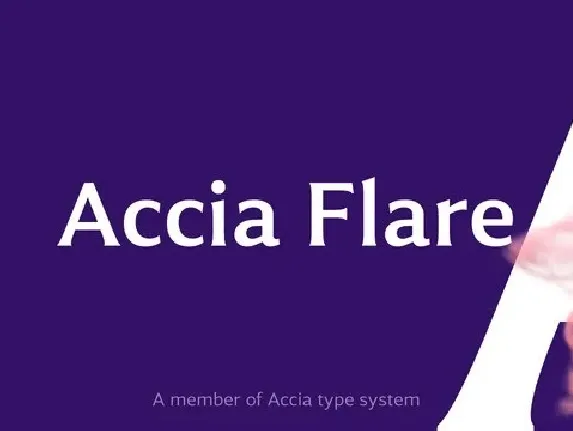 Accia Flare font