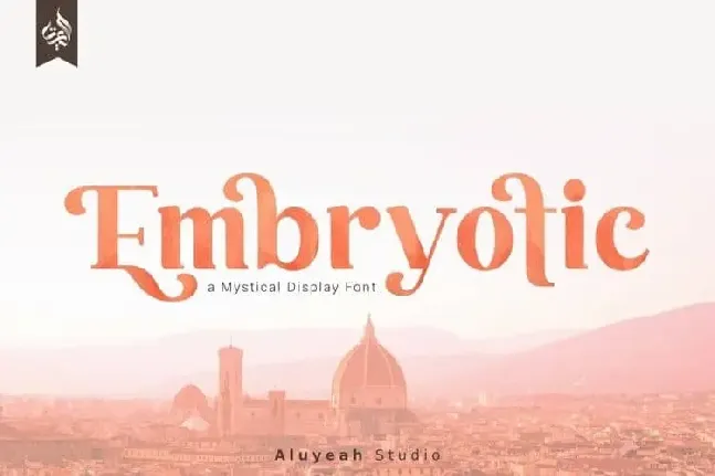 Embryotic Serif font