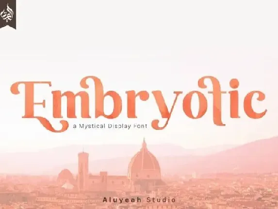 Embryotic Serif font