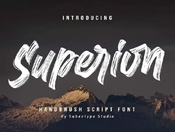 Superion Brush font