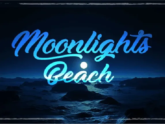 Moonlights on the Beach font