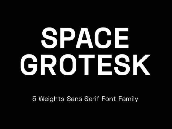 Space Grotesk Family font