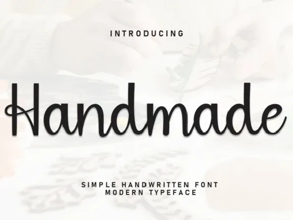 Handmade Typeface font