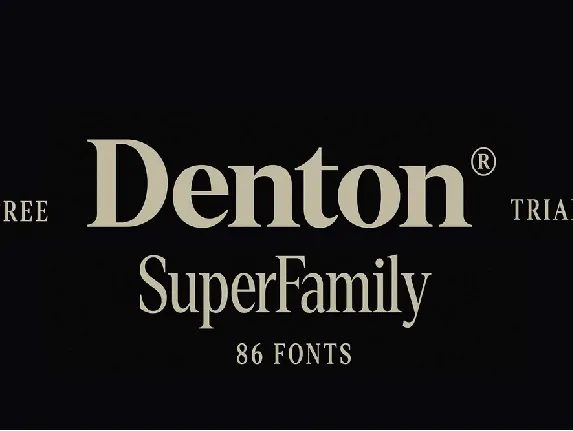 Denton Family font