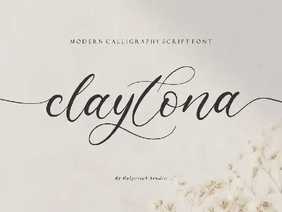 claytona font