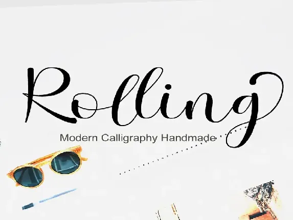 Rolling font