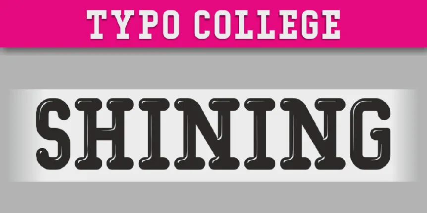 Typo College font