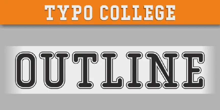 Typo College font