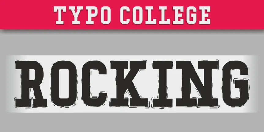 Typo College font