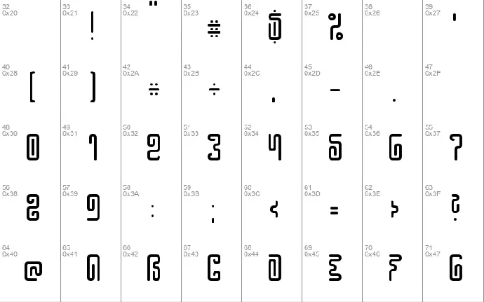 Hieroglyphos font