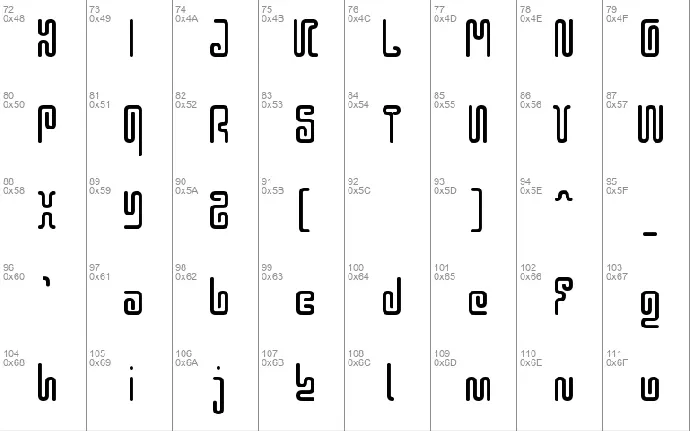 Hieroglyphos font