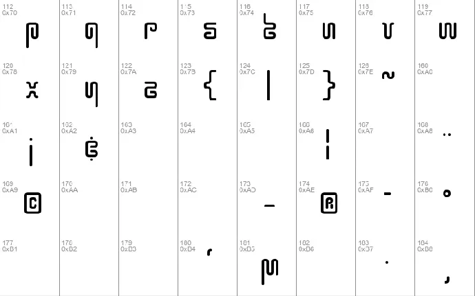 Hieroglyphos font