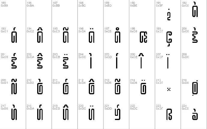 Hieroglyphos font