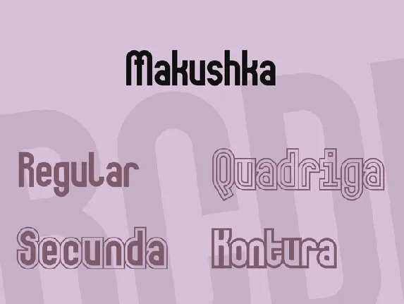 Makushka font