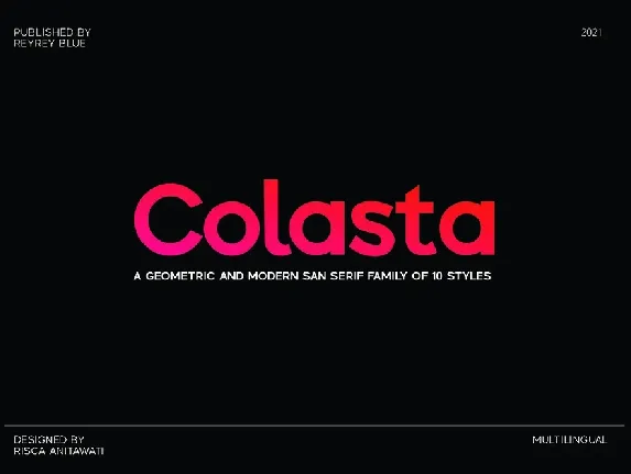 Colasta Family font