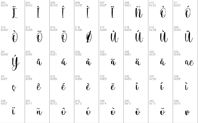 Masphine font