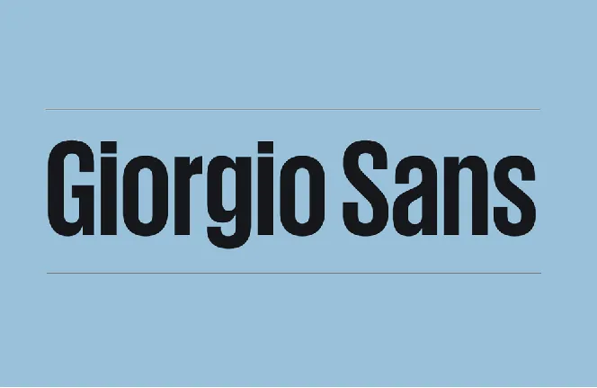 Giorgio Sans Family font