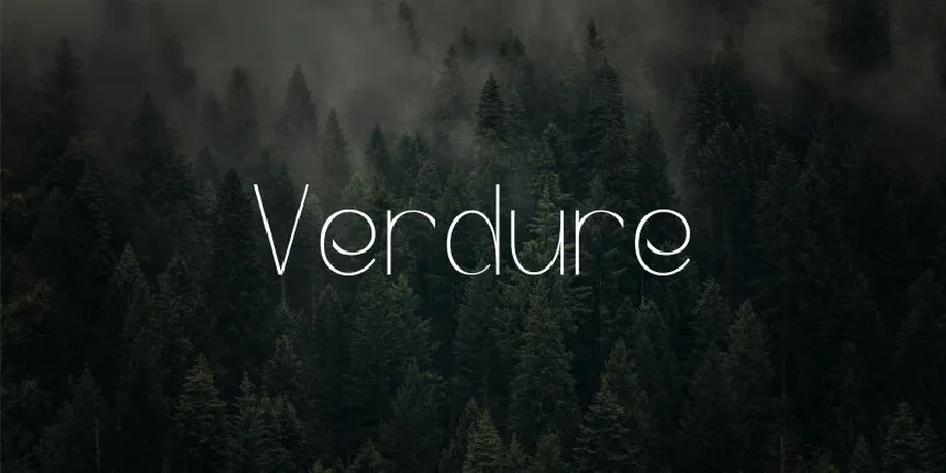 Verdure font