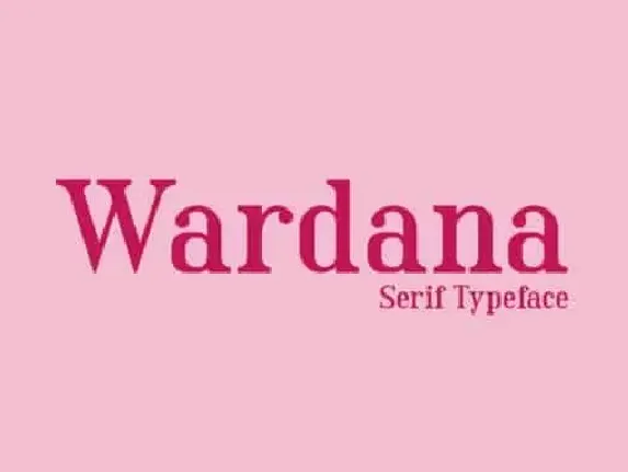 Wardana Serif font