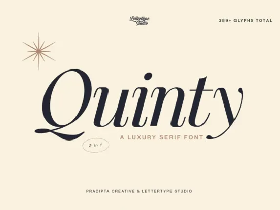 Quinty Family font