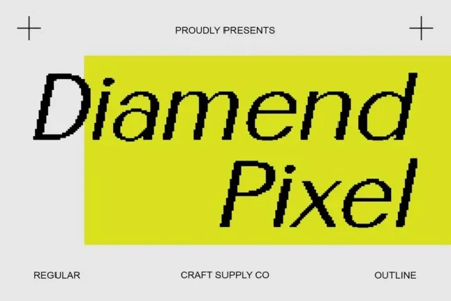 Diamend Pixel font