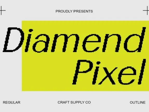 Diamend Pixel font