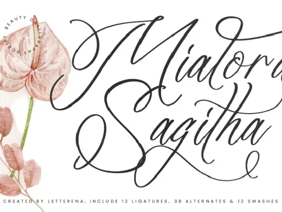 Mialora Sagitha font