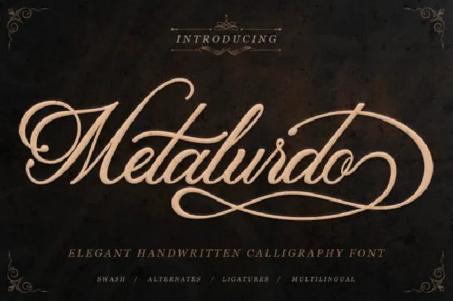 Metalurdo Script font