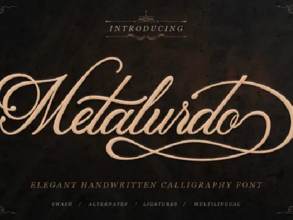 Metalurdo Script font