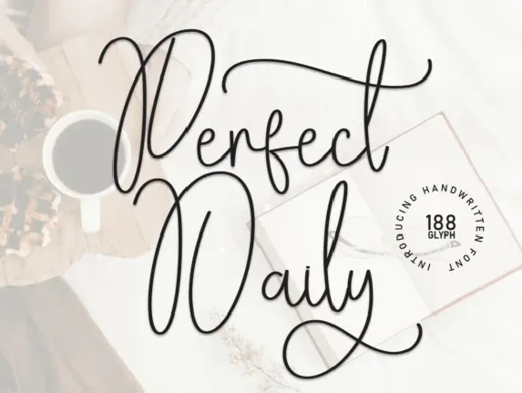 Perfect  Dayli Script font