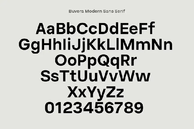 Buvera Family font