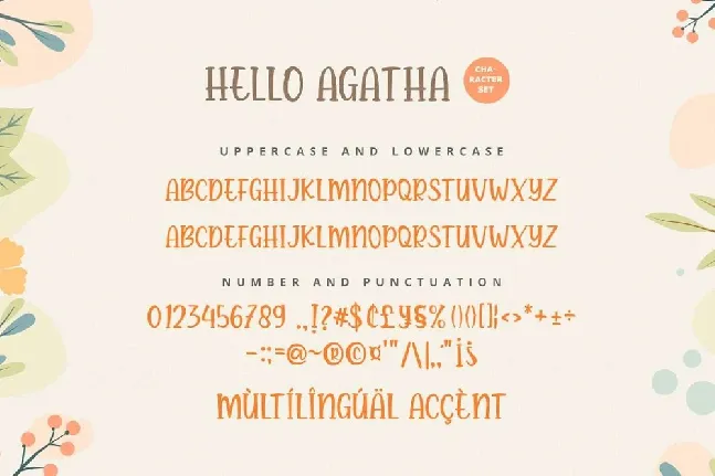 Hello Agatha font