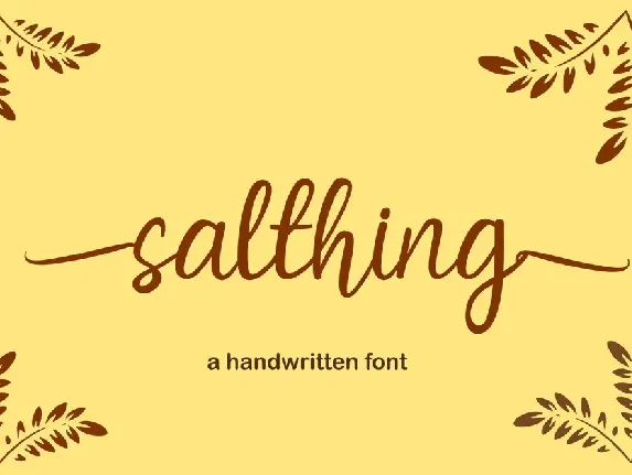 salthing font