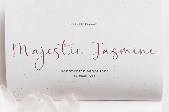 Majestic Jasmine font