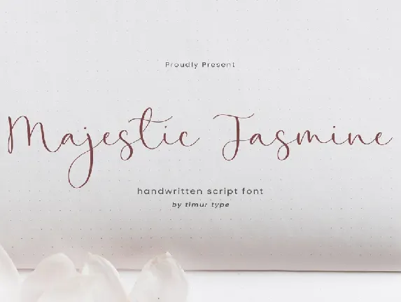 Majestic Jasmine font