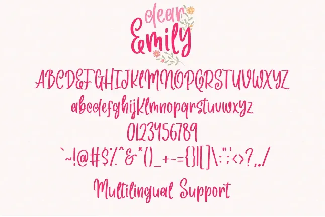 Dear Emily font