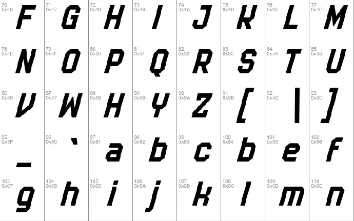 Racer font