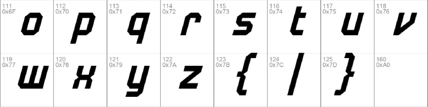 Racer font