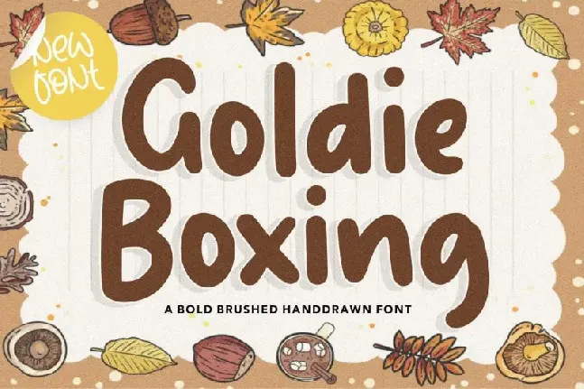 Goldie Boxing Brushed Handdrawn font