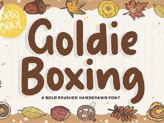 Goldie Boxing Brushed Handdrawn font