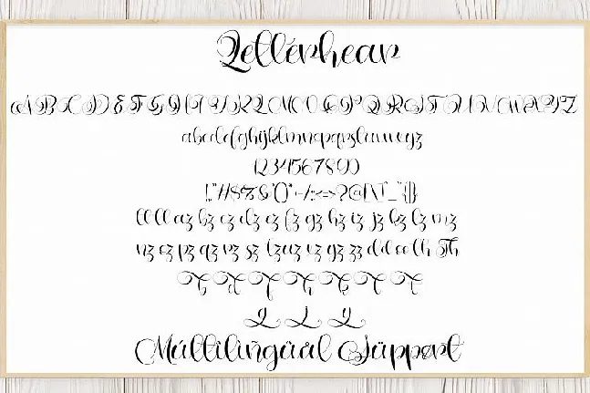 Letterhear Script font